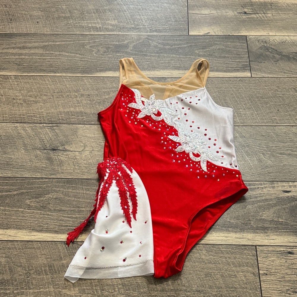 Red and White Kids Costume